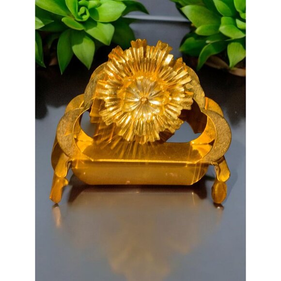 Crystal Temptations Gold Plated Napkin Holder Decorated with Strauss Swarovski C - Picture 2 of 10